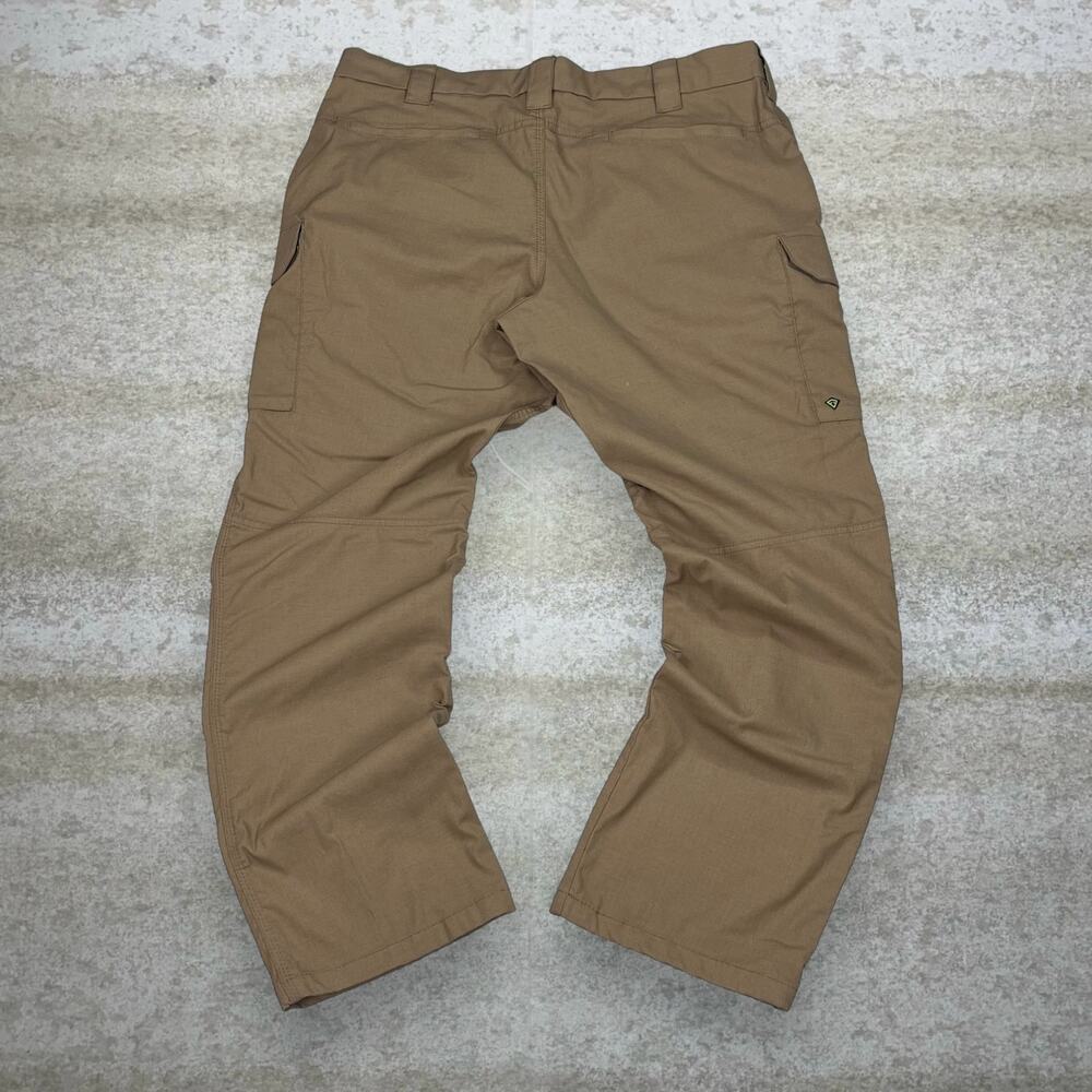 Vintage 90s First Tactical Pants 38x32 Baggy Wide Leg Tan Cargos Double Knees